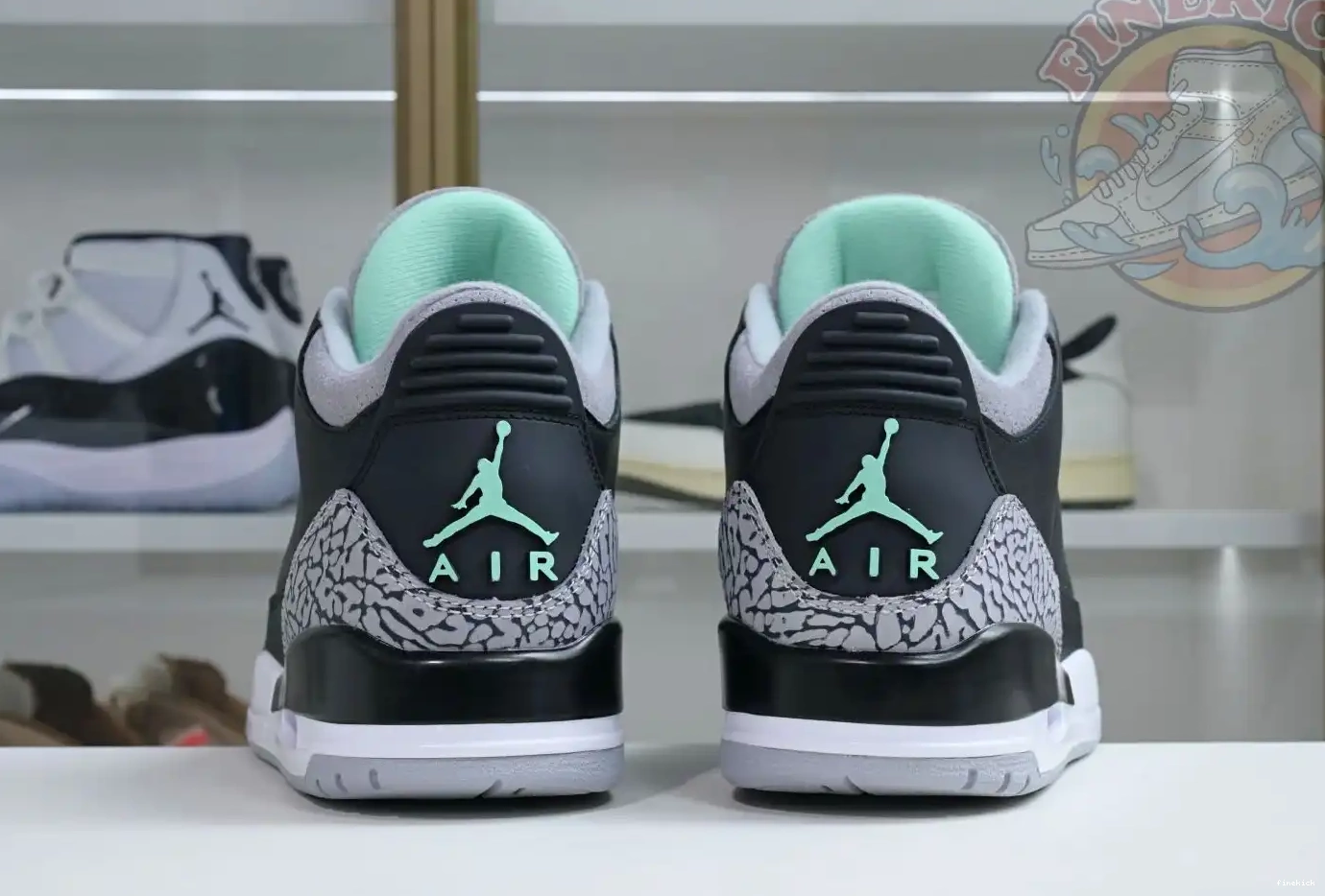 Green Glow Air Jordan 3 0613